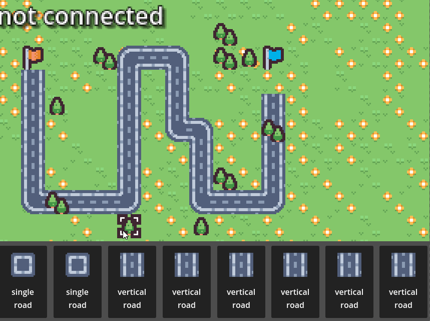 an example gif of pathfinding